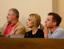 Ks. Jan Pipka (pierwszy z lewej), proboszcz parafii grekokatolickiej w Krynicy i Nowym Sączu. 
