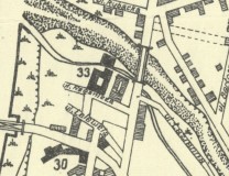 Fragment planu miasta z lat 30. ub. wieku. 