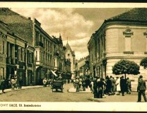 Ulica Jagiellońska w Nowym Sączu w okresie międzywojennym. Fot. arch. 