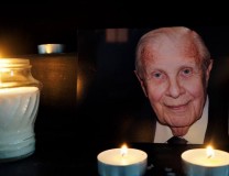 Pożegnanie Jacka Weinbergera (1925-2019) w ohelu na cmentarzu przy ul.Rybackiej - styczeń 2019 r. Fot. ŁP. 