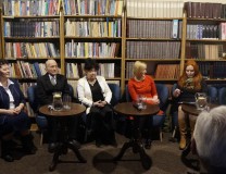 Spotkanie z Pańswem Jaroszami, Anną Grygiel-Huryn oraz Anną Piątkowską - autorką książki o Sprawiedliwych. Luty 2020 w SBP.