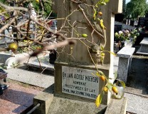 Grób Jana Adolfa Wierskiego, adwokata żydowskiego pochodzenia. Mieszkał przy Jagiellońskiej 15. 